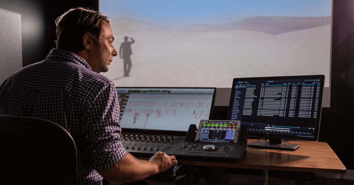 sound designer in the studio